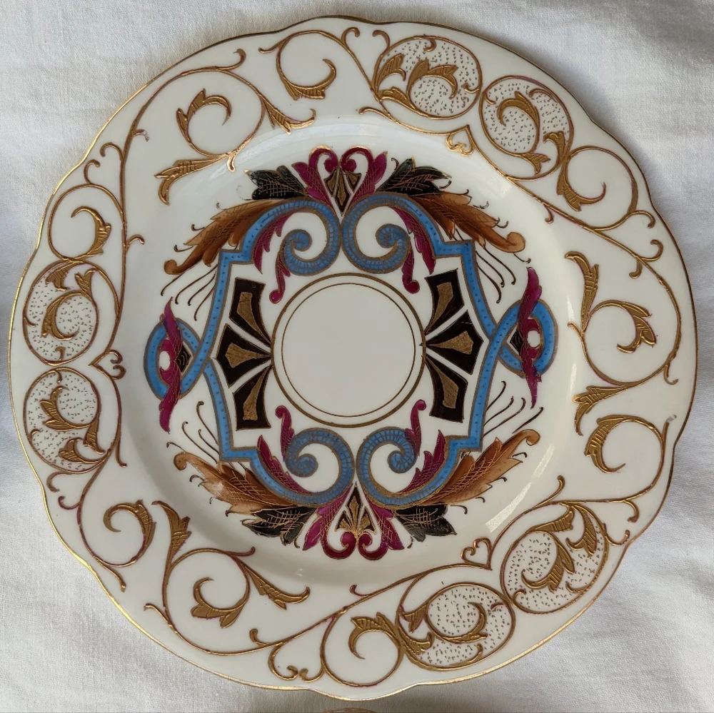 Boseck & Co Imperial Vienna Austria Art Nouveau Handpainted Porcelain Plates - 4 - Picture 2 of 16